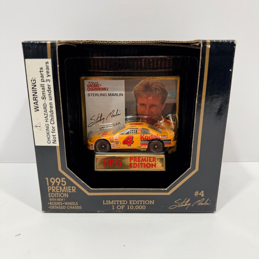 Racing Champions 1995 Premier Edition 1:64 Yellow 1995 Sterling Marlin #4 Kodak